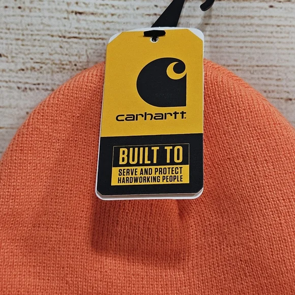 NWT Carhartt Knit Orange Beanie - Picture 3 of 6